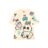 cream adore rabbit tee