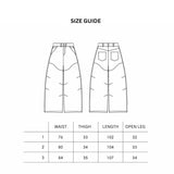 CURVED FAULTINE DENIM JEANS