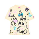 cream adore rabbit tee