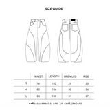 CURVED FAULTINE DENIM JEANS